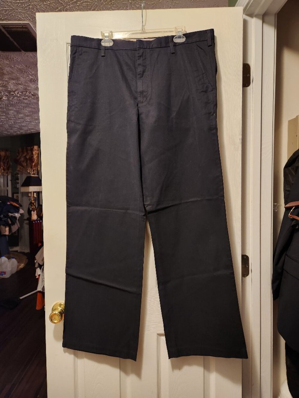 Banana republic men's new black 100%cotton Dawson chino casual pants size: 40/36